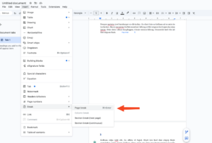 How to Remove a Page Break in Google Docs - EditorNinja